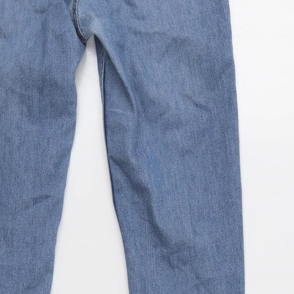 H&M Womens Blue  Cotton Skinny Jeans Size 28 L30 in Regular