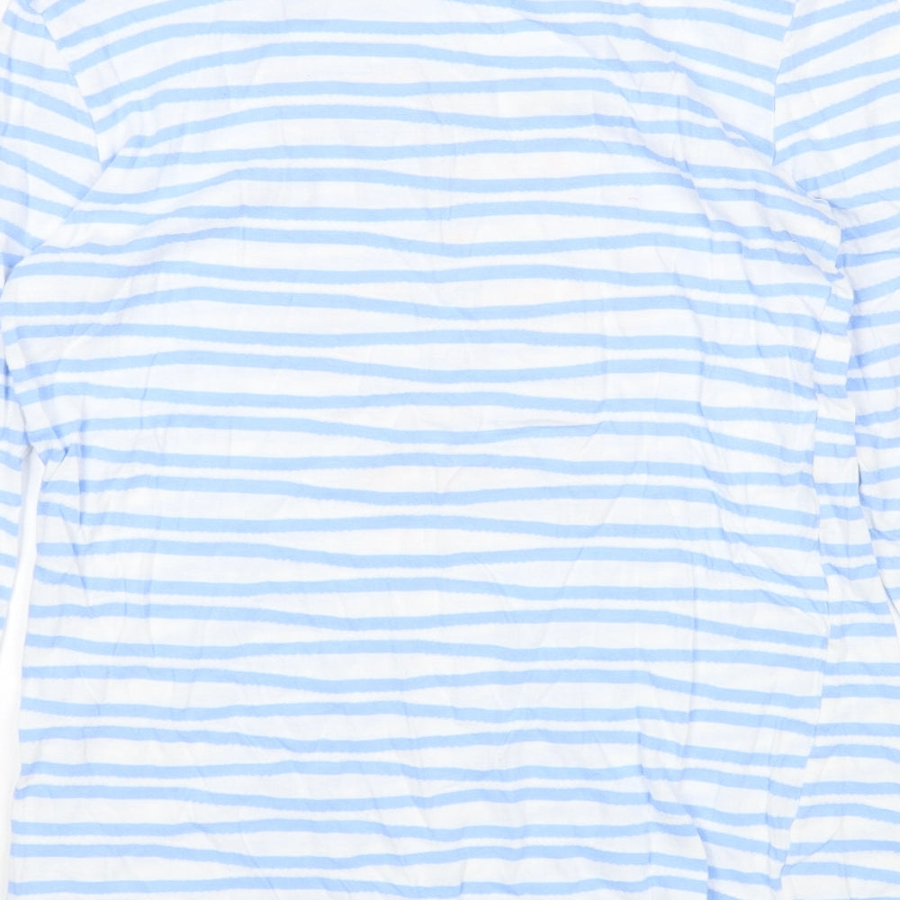 United Colors of Benetton Girls Multicoloured Striped Cotton T-Shirt Dress  Size 13-14 Years  Round Neck