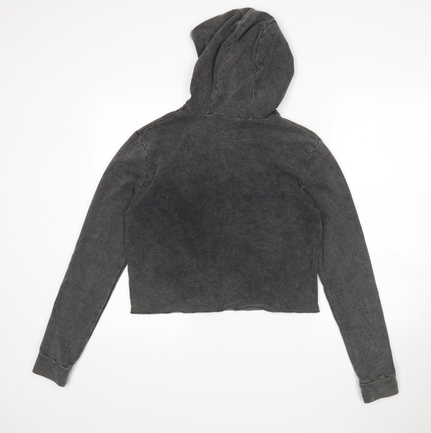 M&Co Girls Grey  Cotton Pullover Hoodie Size 14 Years