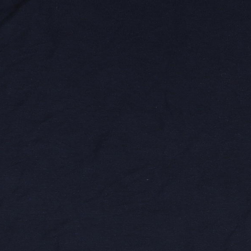 H&M Womens Blue  Acrylic Basic T-Shirt Size L Round Neck