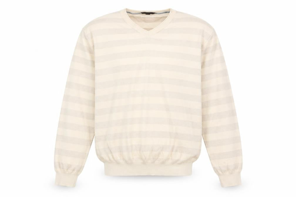 Stark Mens Multicoloured Striped Cotton Pullover Sweatshirt Size XL