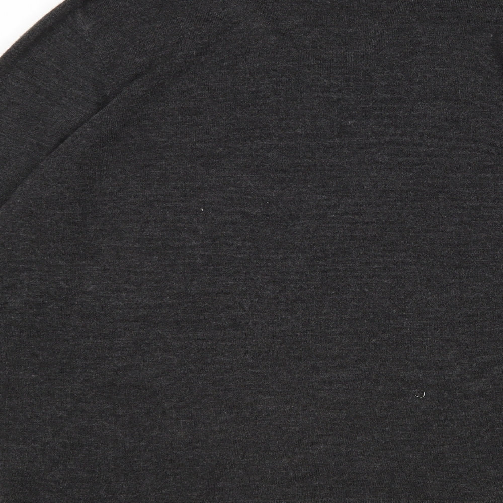 Cedar Wood State Mens Grey V-Neck  Acrylic Pullover Jumper Size XL