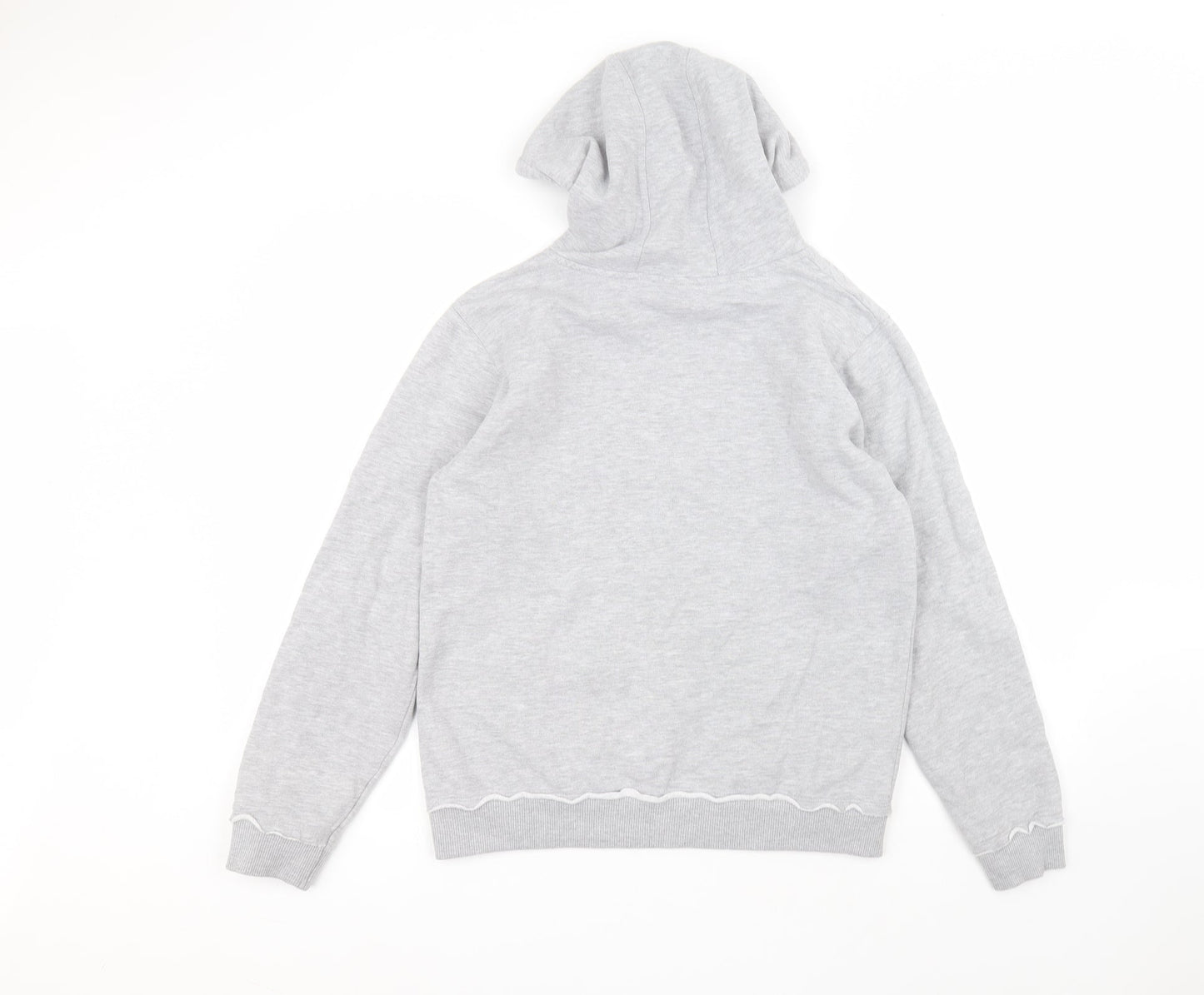 Pineapple Womens Grey  Cotton Pullover Hoodie Size M
