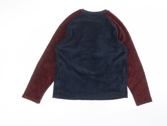 Matalan Mens Blue Round Neck  Polyester Pullover Jumper Size M