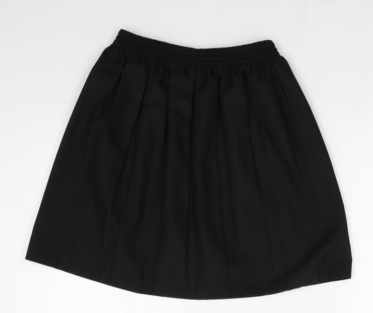 dean schoolwear Girls Black  Polyester A-Line Skirt Size 13-14 Years  Regular