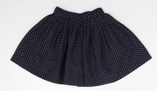 Mothercare Girls Blue Polka Dot Polyester A-Line Skirt Size 5 Years  Regular