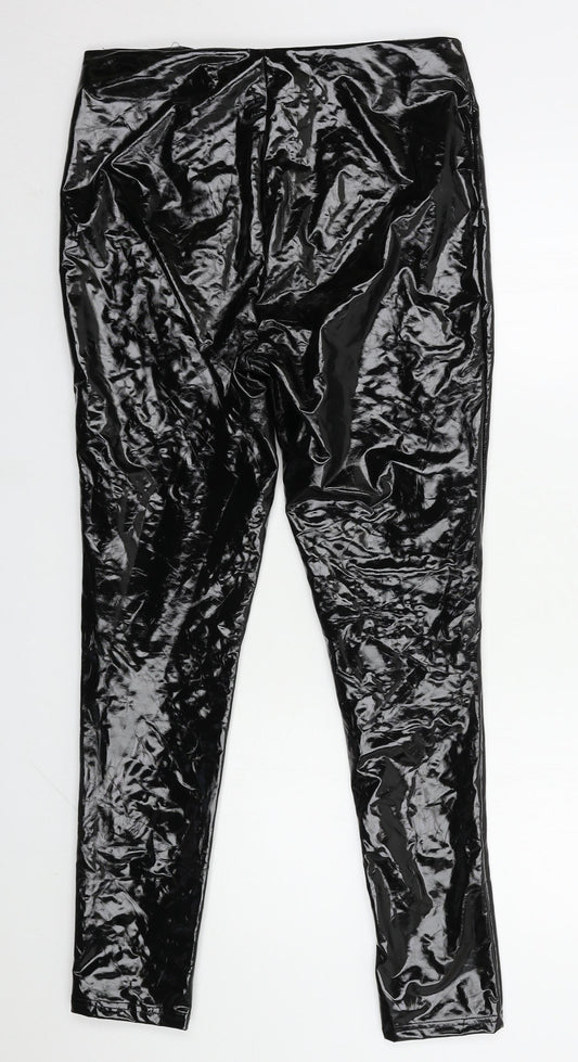 Parisian Womens Black  Polyester Trousers  Size 12 L28 in Regular