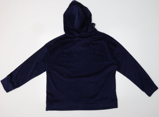 La marquise Womens Blue  Polyester Pullover Hoodie Size M