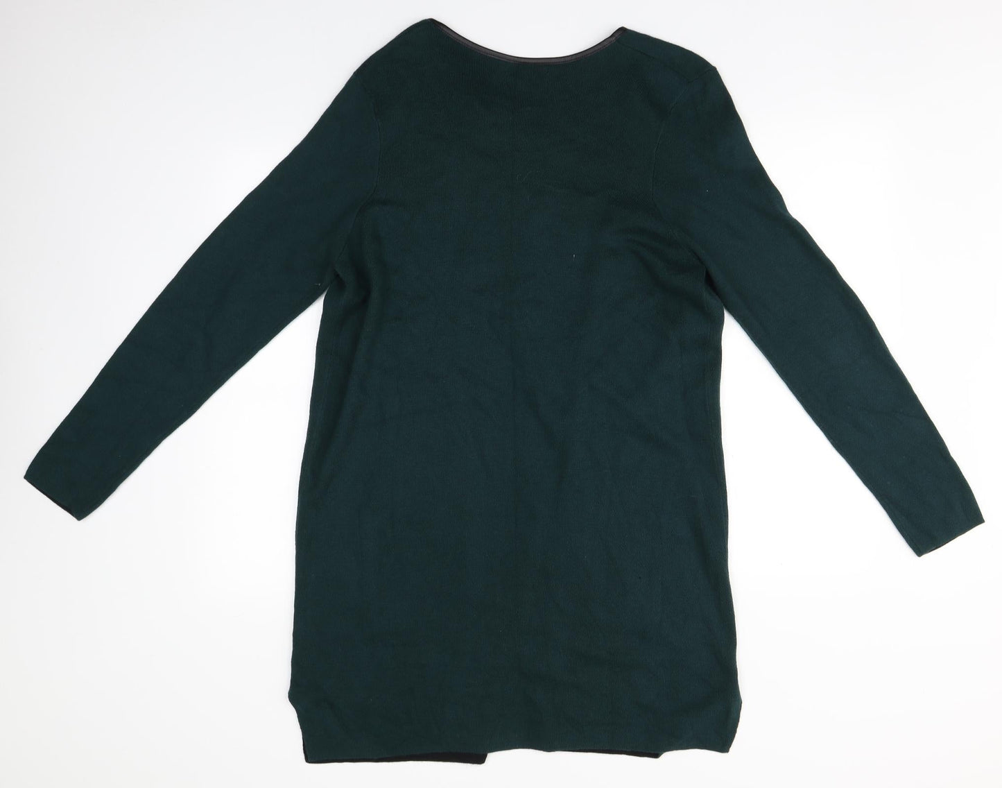 Marks and Spencer Womens Green Round Neck   Cardigan Jumper