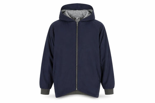 tessara Mens Blue   Parka Coat Size M