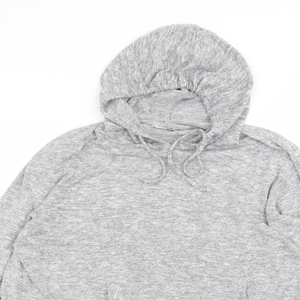 Matalan Womens Grey  Viscose Pullover Hoodie Size L