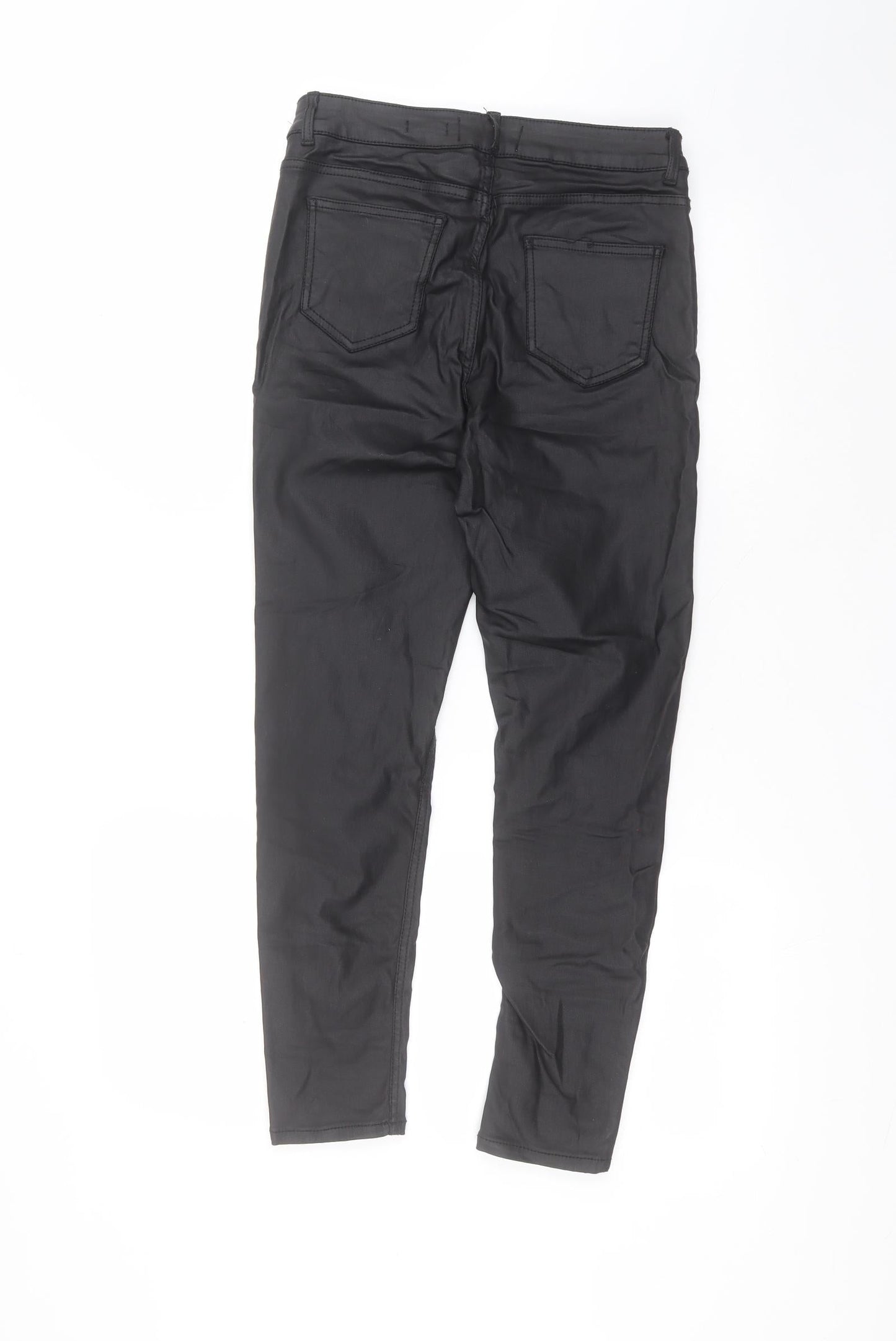New Look Womens Black  Viscose Trousers  Size 12 L25 in Regular