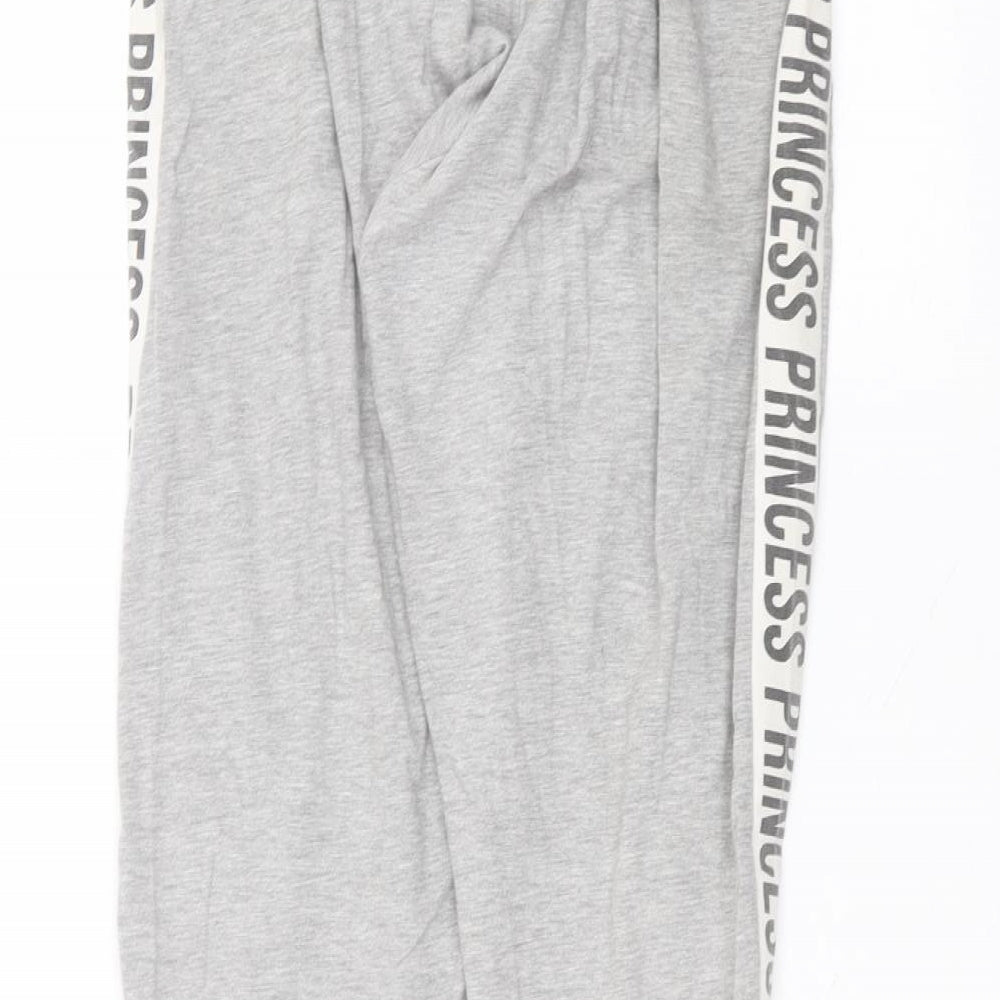 New Look Womens Grey  Cotton Sweatpants Trousers Size M L27 in Regular