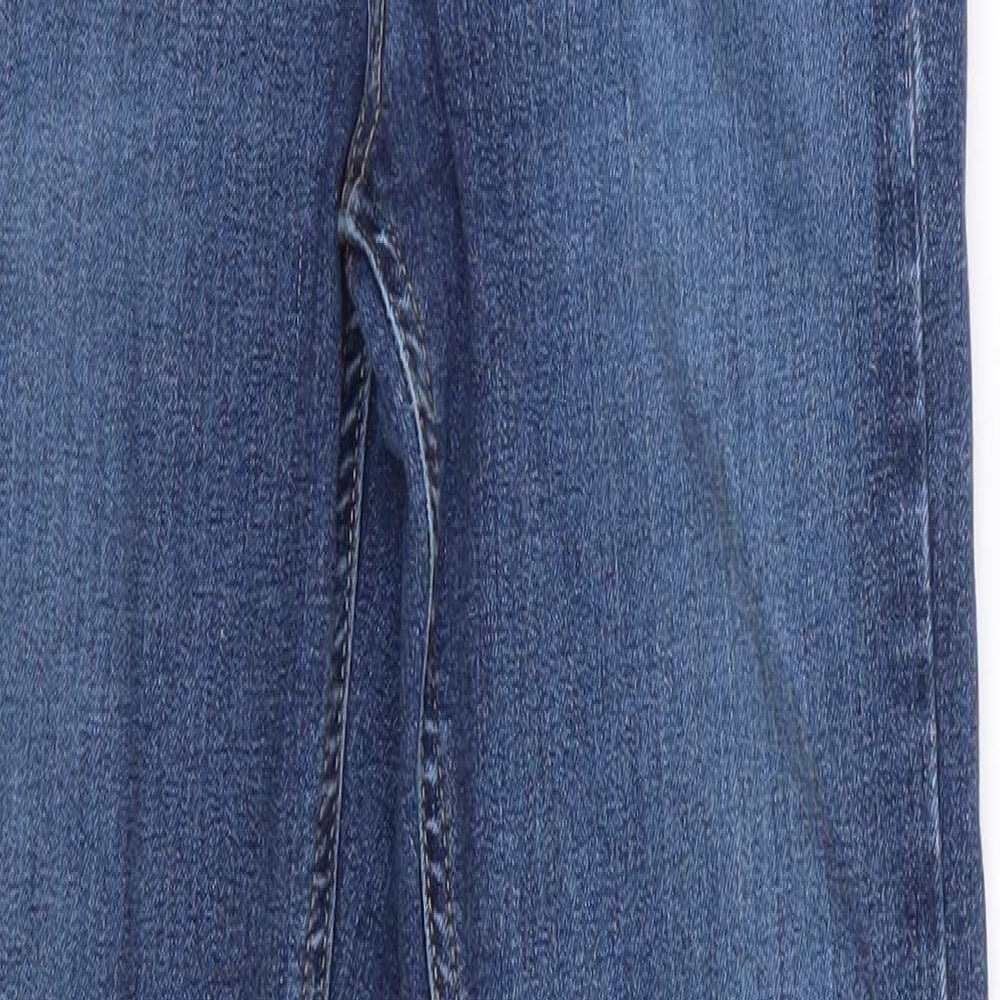 Topshop Mens Blue  Cotton Skinny Jeans Size 25 in L26 in Regular  - Mid Blue