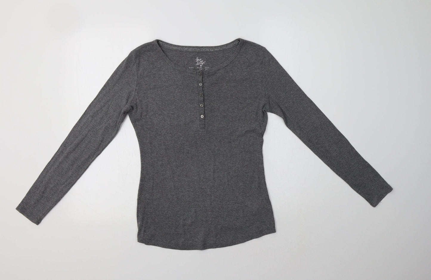 Primark Womens Grey  Polyester Kimono Pyjama Top Size M