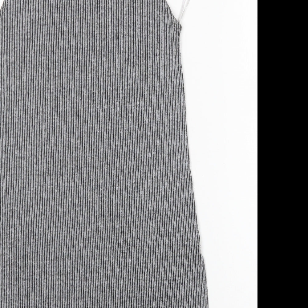 Papaya Womens Grey Round Neck  Polyester Vest Jumper Size 8