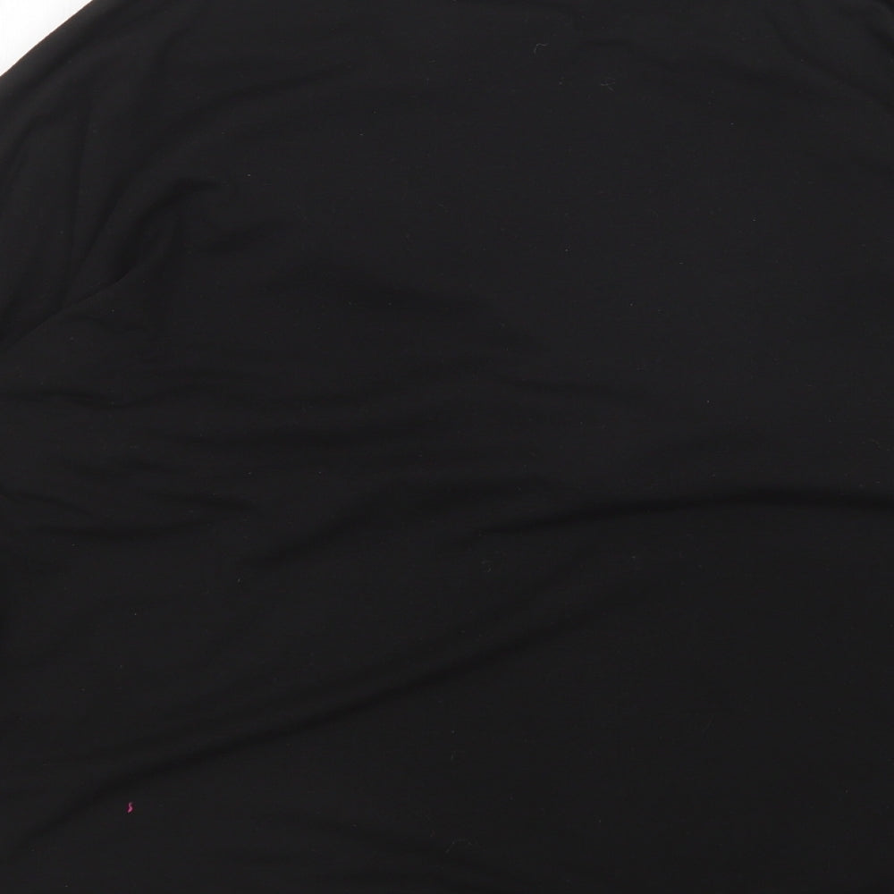 Preworn Womens Black  Polyester Pullover Sweatshirt Size L