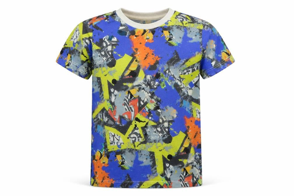 Matalan Boys Blue  Polyester Basic T-Shirt Size 5 Years Round Neck