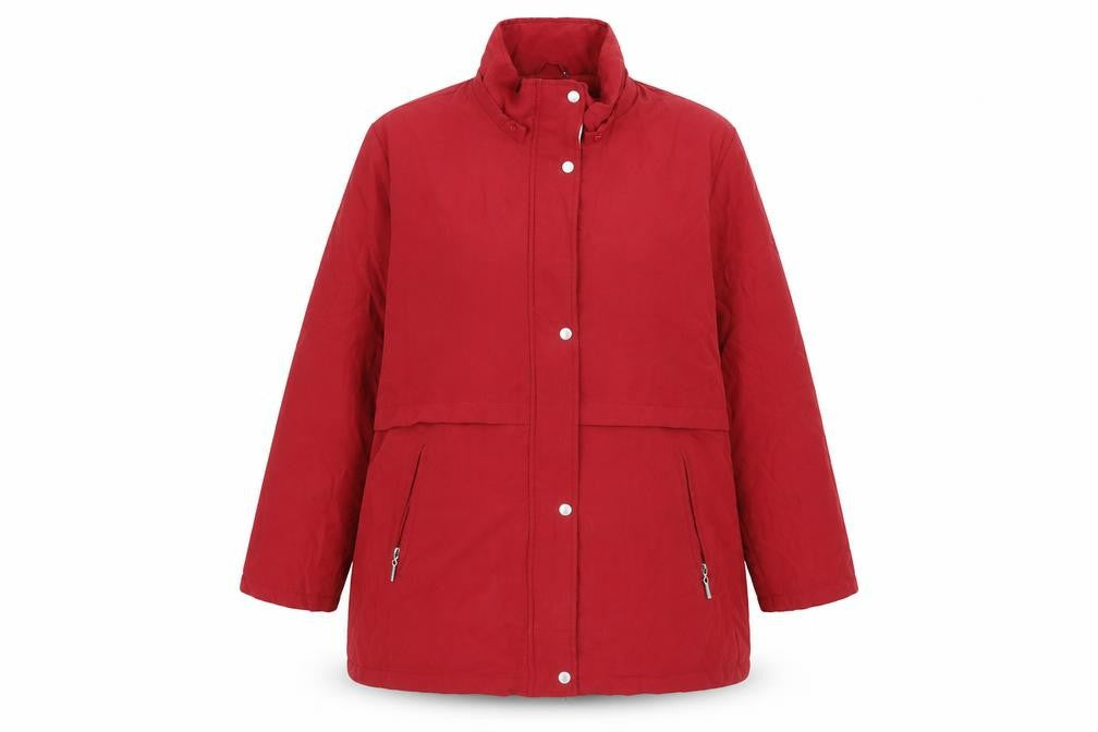 Damart Womens Red   Pea Coat Coat Size XL
