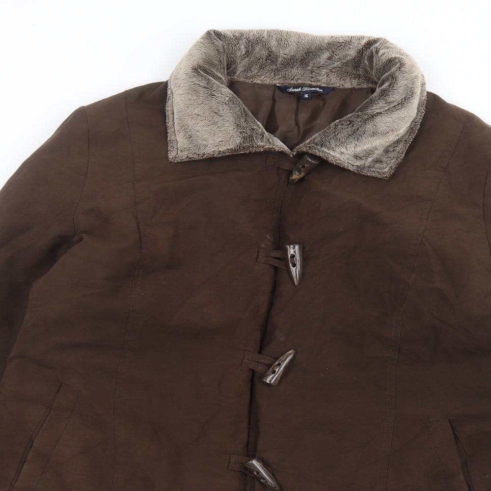 sarah hamilton Womens Brown   Jacket  Size 16