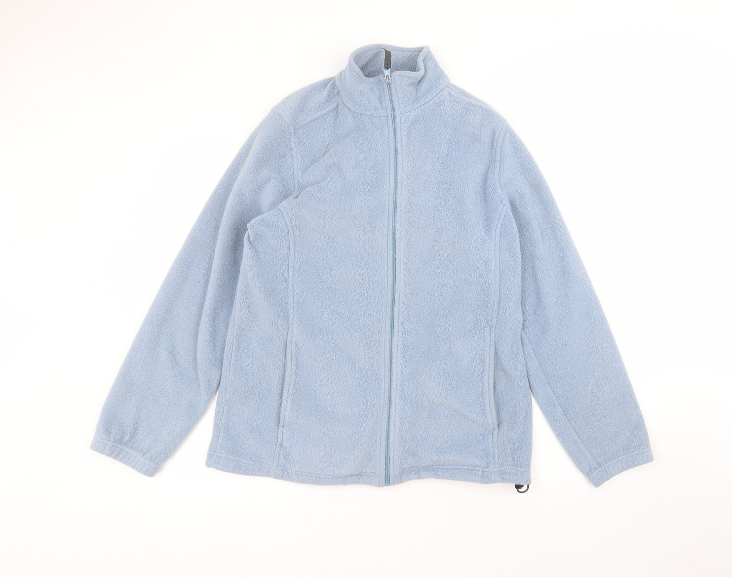 Hawkshead Womens Blue Round Neck  Polyester Full Zip Jumper Size S
