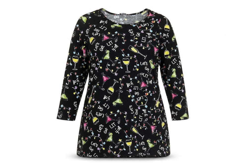 Studio Womens Black  Viscose A-Line  Size 16  Round Neck