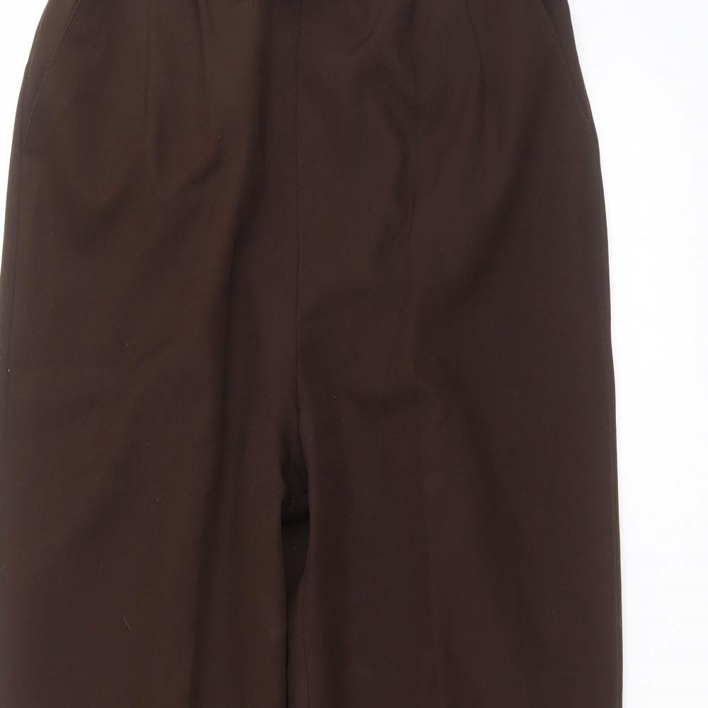 sarah hamilton Womens Brown  Polyester Trousers  Size 14 L25 in Regular