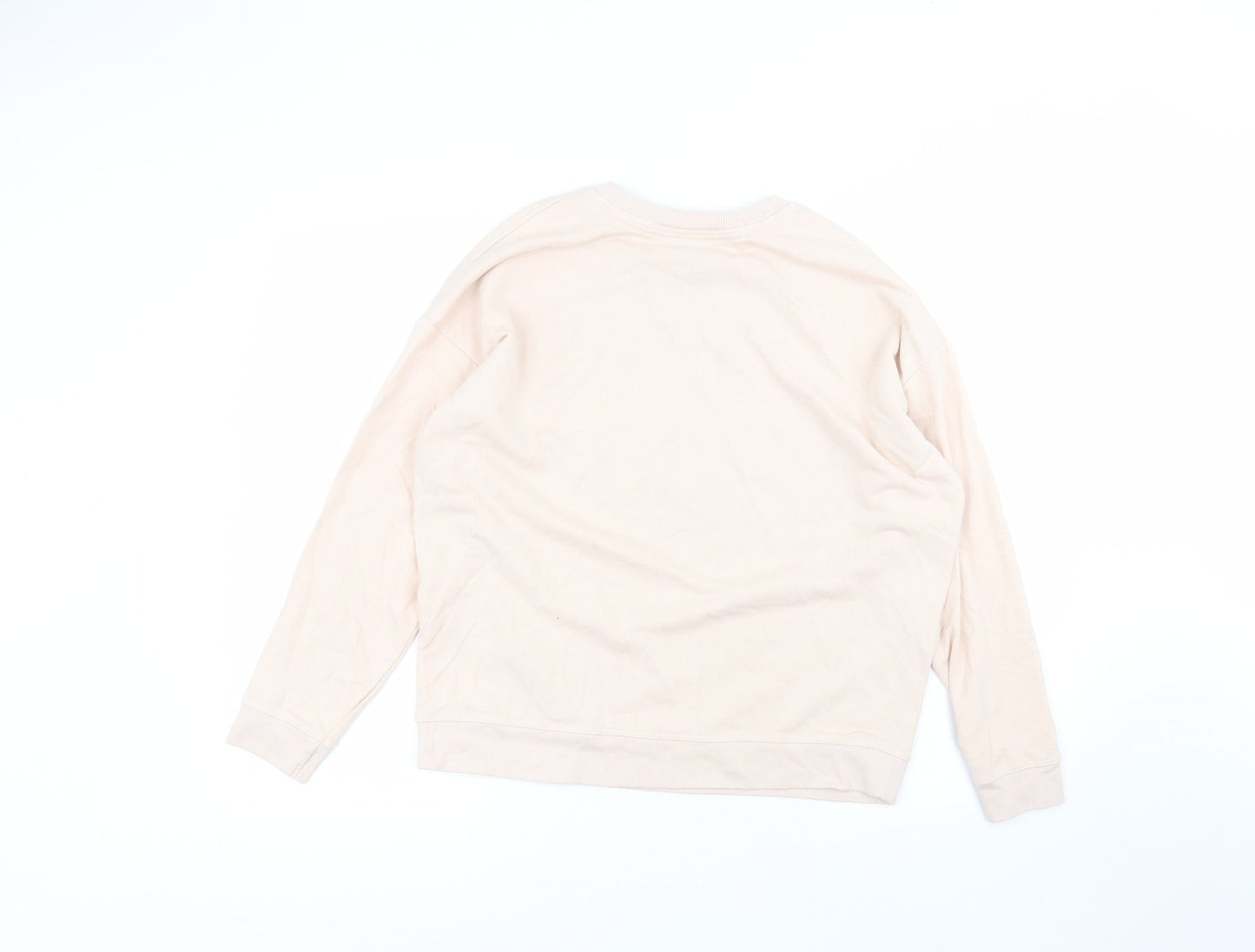 New Look Womens Pink Round Neck  Polyester Pullover Jumper Size S