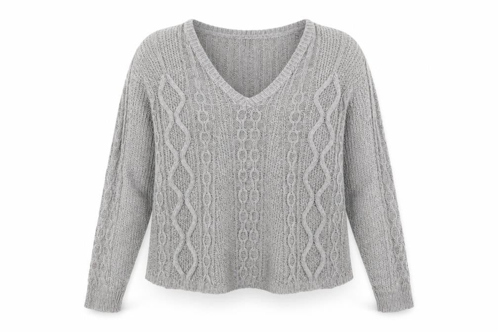NEXT Womens Grey Round Neck  Acrylic Pullover Jumper Size M