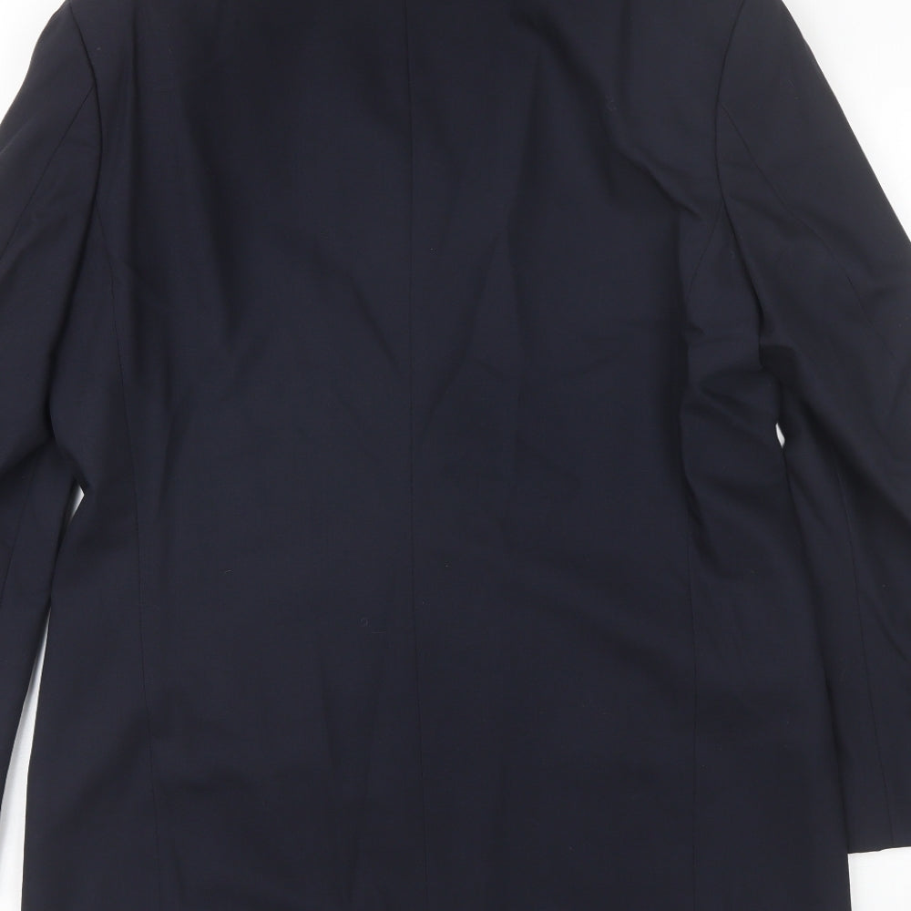 Marks and Spencer Mens Blue  Wool Jacket Blazer Size M