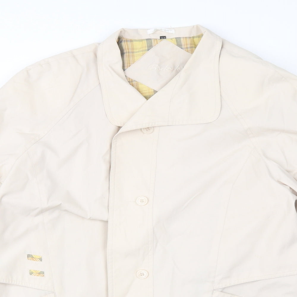 Berkertex Womens Beige   Overcoat Jacket Size 14