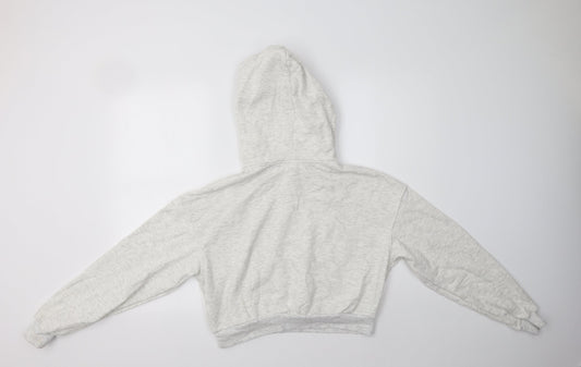 H&M Womens Beige  Cotton Pullover Hoodie Size XS