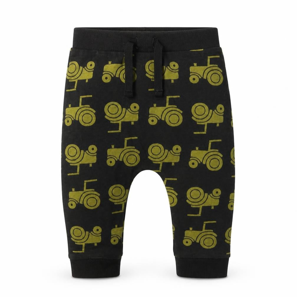 Nutmeg Baby Green Geometric Cotton Jogger Leggings Size 6-9 Months