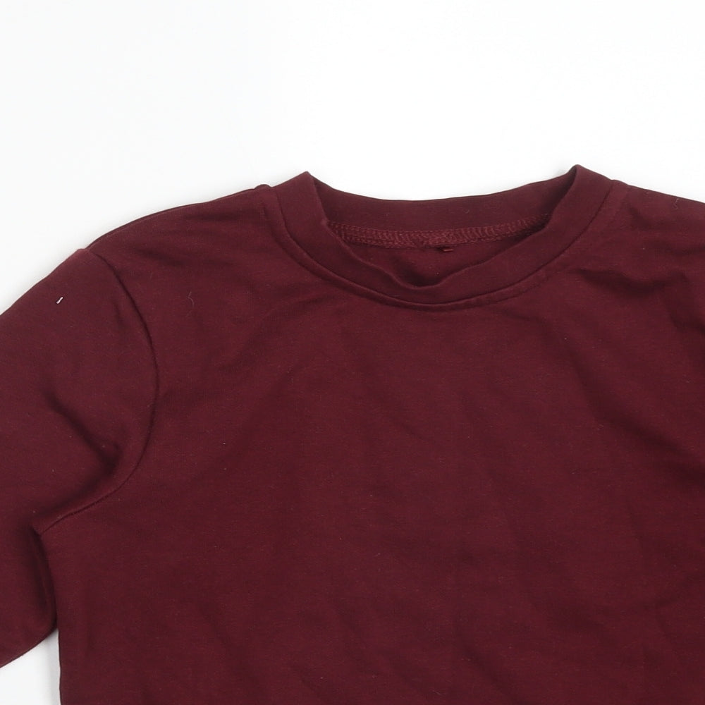 George Boys Red  Cotton Pullover Sweatshirt Size 5-6 Years