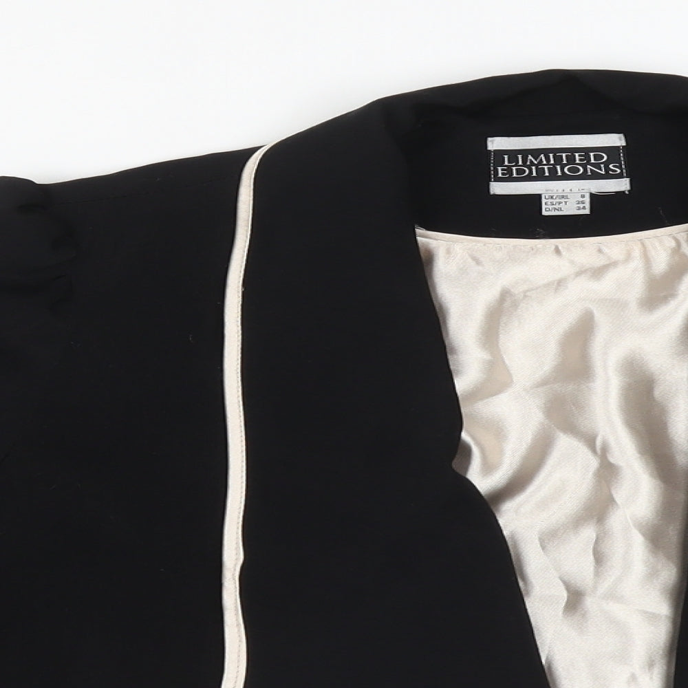 Limited Edition Womens Black   Jacket Blazer Size 8