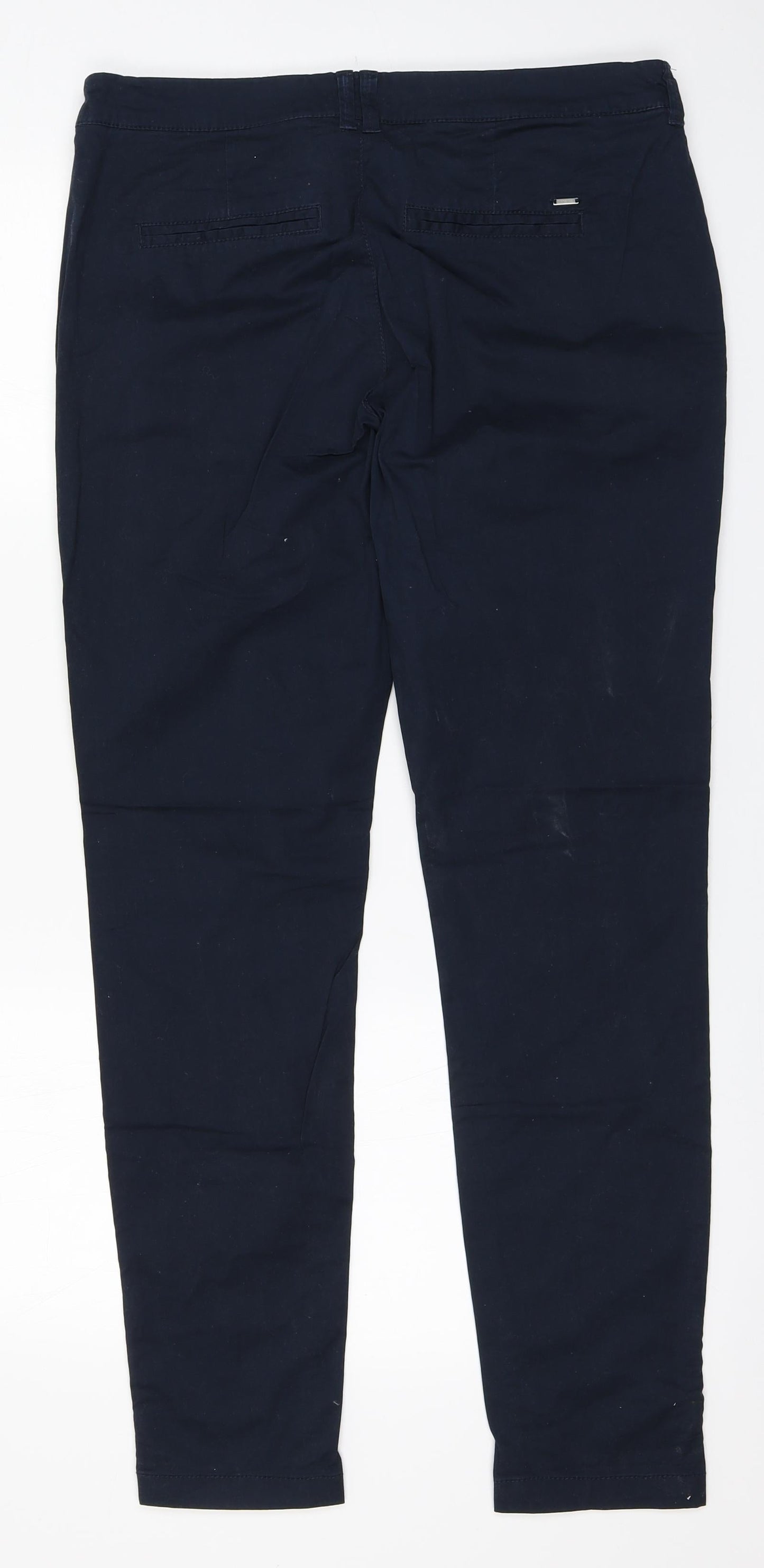 Bien Bleu Mens Blue  Cotton Trousers  Size L L30 in Regular