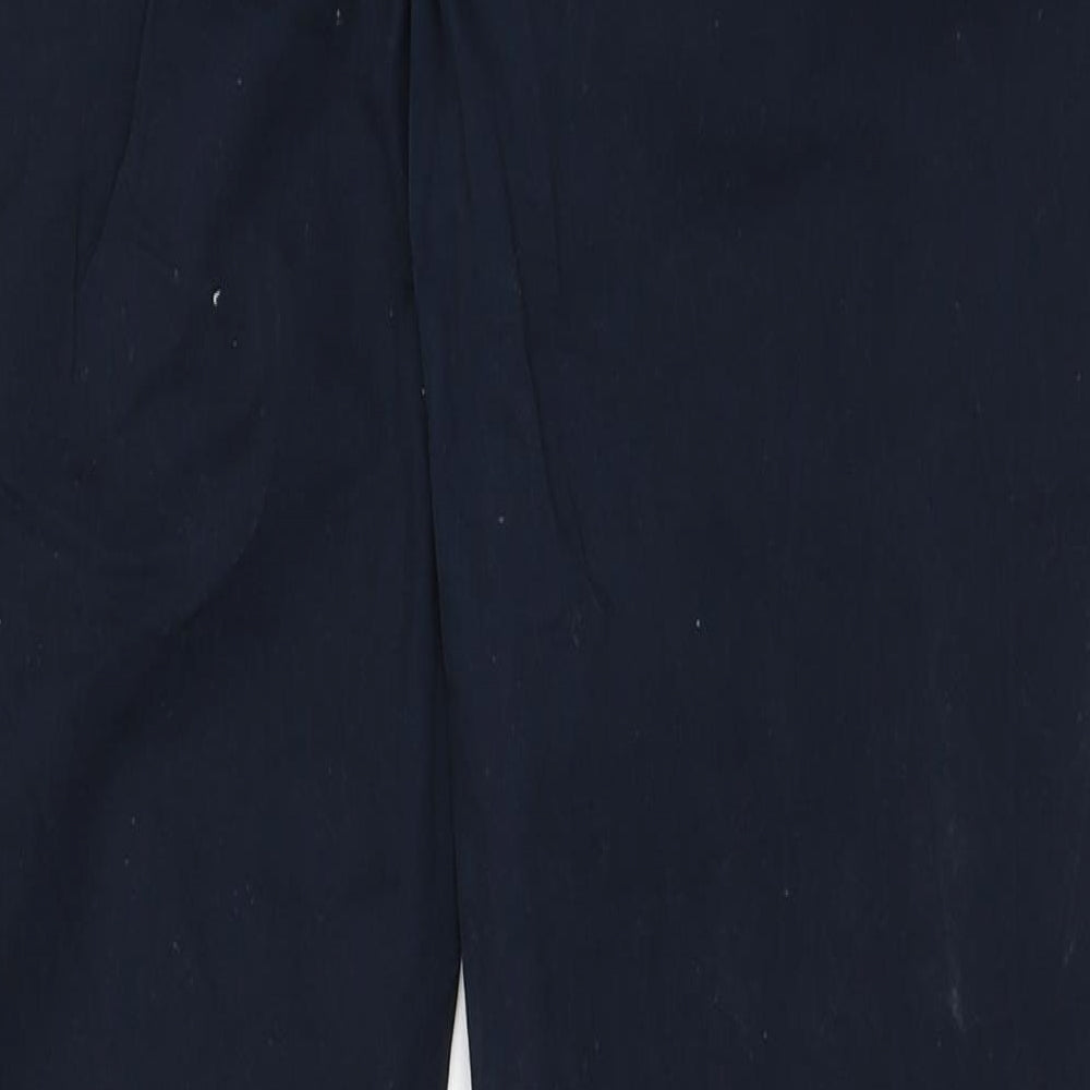 Bien Bleu Mens Blue  Cotton Trousers  Size L L30 in Regular