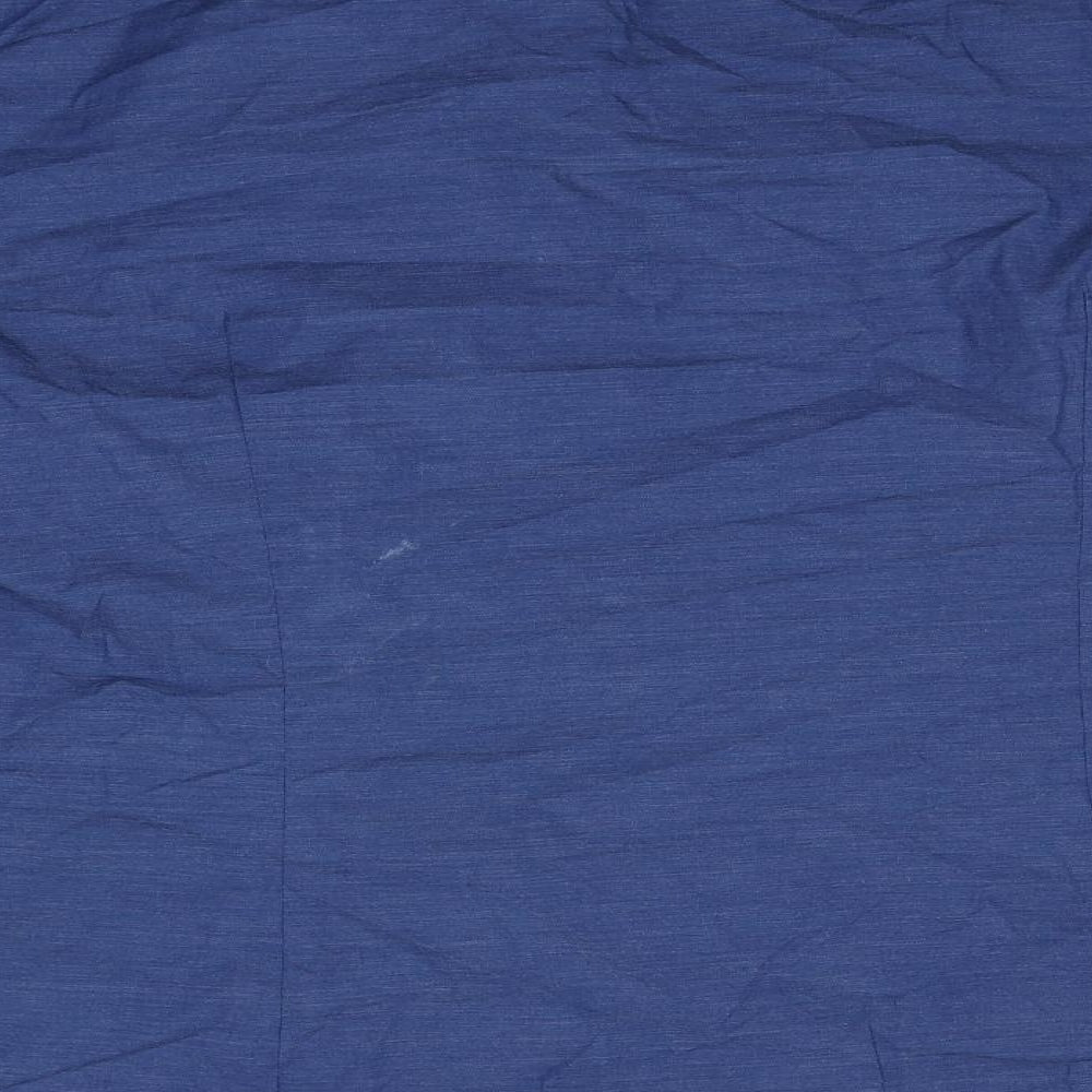 H&M Mens Blue  Polyester  Button-Up Size XL Collared