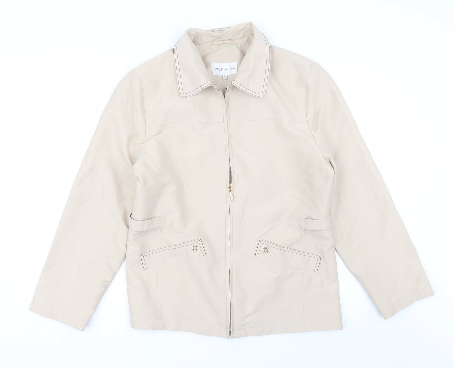 EWM Womens Beige   Jacket  Size 12