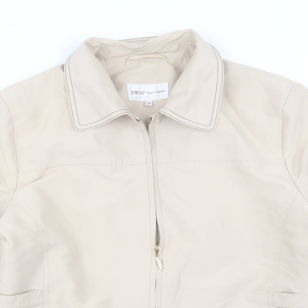 EWM Womens Beige   Jacket  Size 12