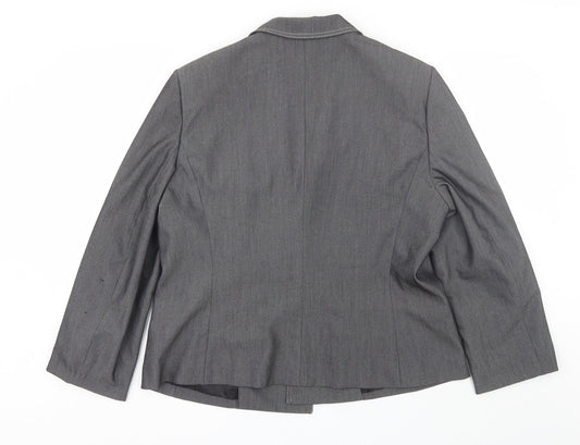 Suit Studio Womens Grey   Jacket Blazer Size 18
