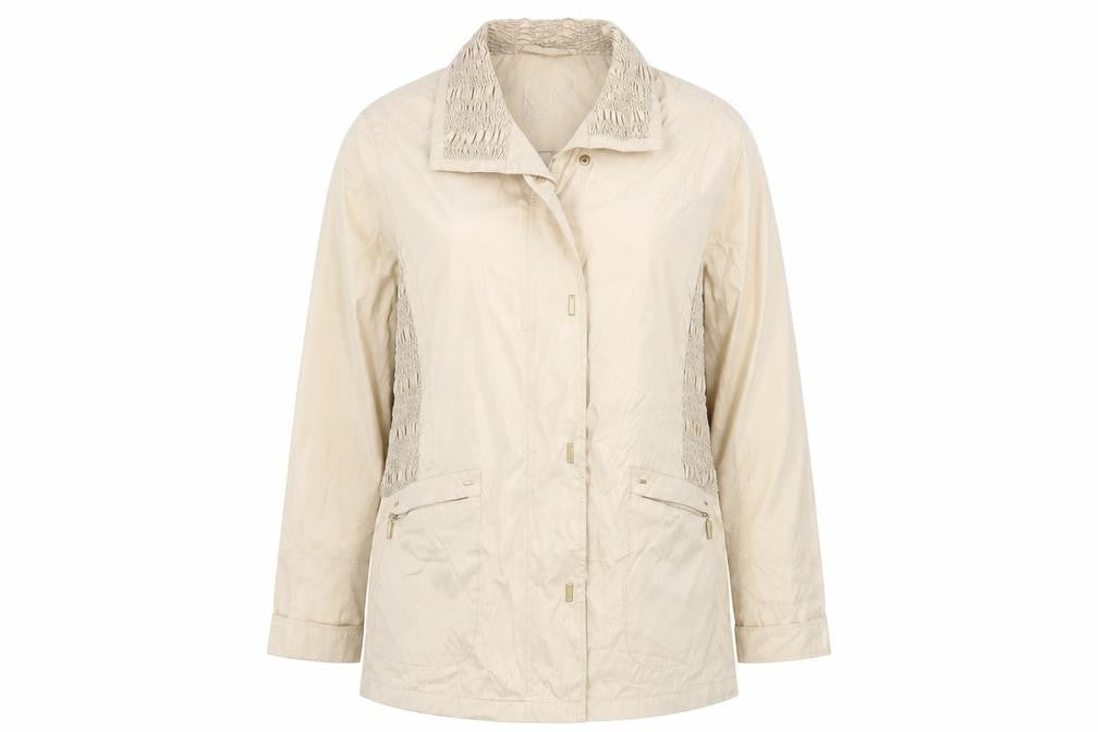KM Design Womens Gold   Windbreaker Jacket Size 18