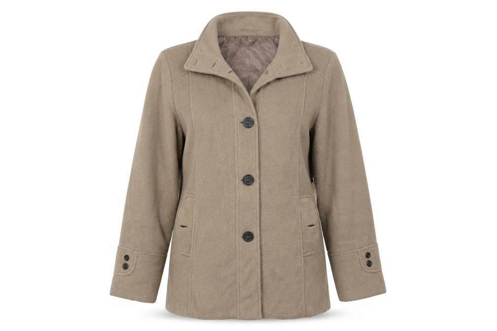Anne De Lancay Womens Brown   Jacket Coat Size M