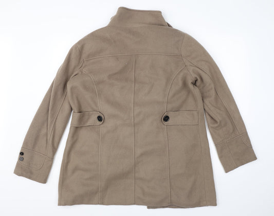 Anne De Lancay Womens Brown   Jacket Coat Size M