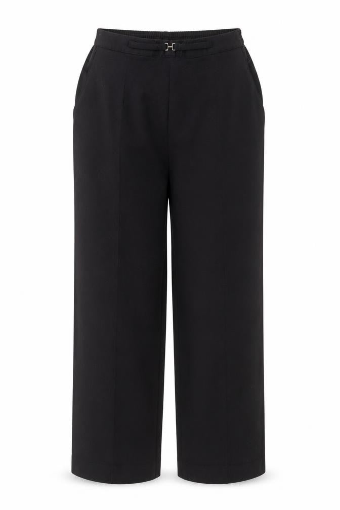 Marks and Spencer Womens Black  Polyester Trousers  Size 16 L22 in Regular