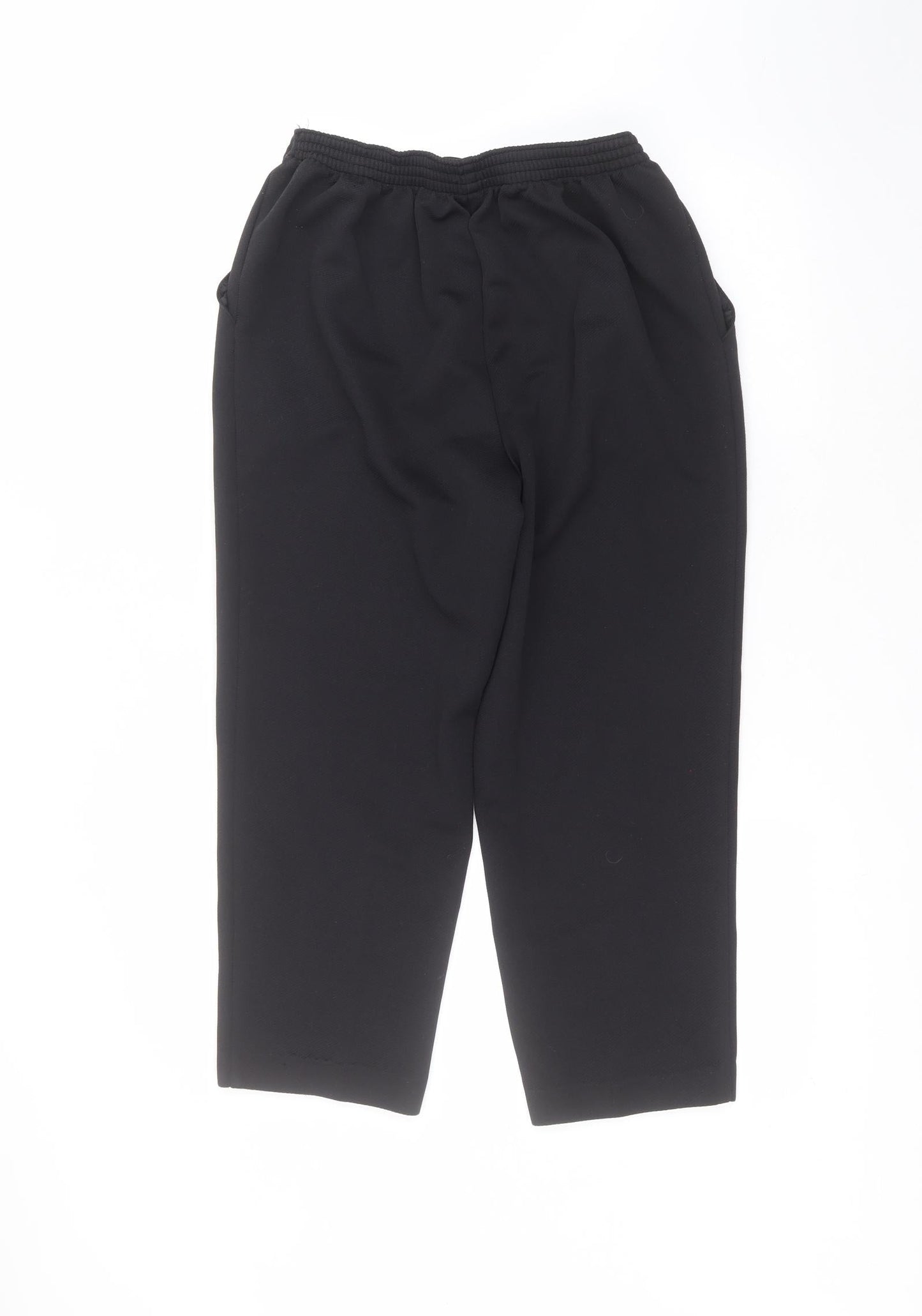 Marks and Spencer Womens Black  Polyester Trousers  Size 16 L22 in Regular