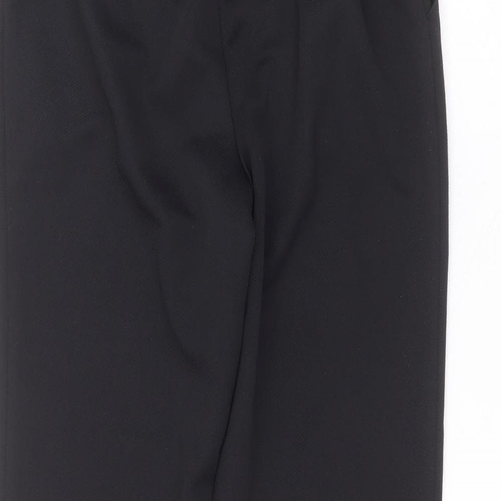 Marks and Spencer Womens Black  Polyester Trousers  Size 16 L22 in Regular