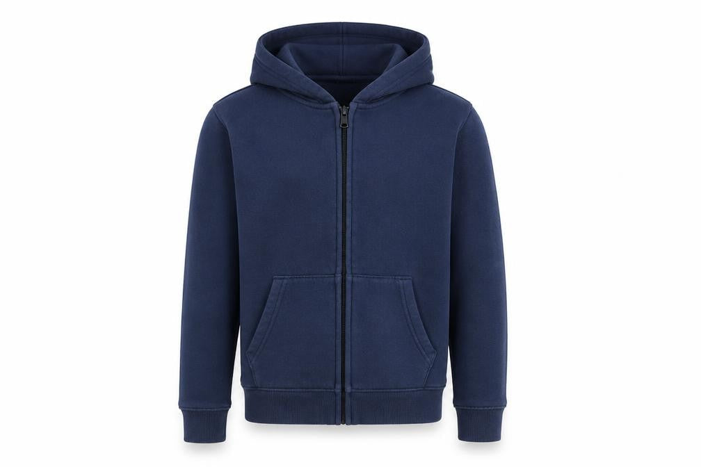 H&M Boys Blue  Cotton Full Zip Hoodie Size 9-10 Years