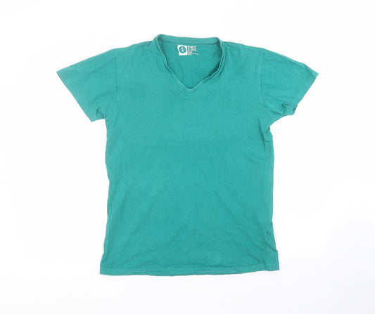 Cedar Wood State Mens Green  Cotton  T-Shirt Size S Round Neck