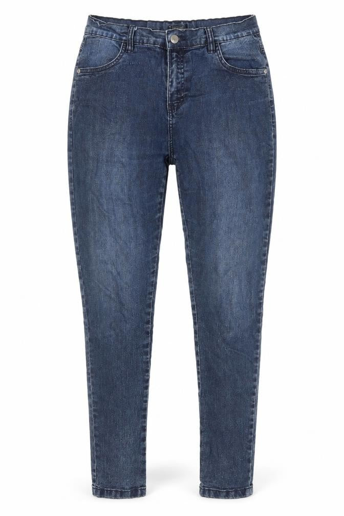 Preworn Womens Blue  Cotton Skinny Jeans Size 12 L28 in Regular